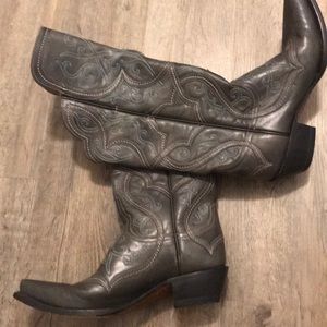 Lucchese grey boots
